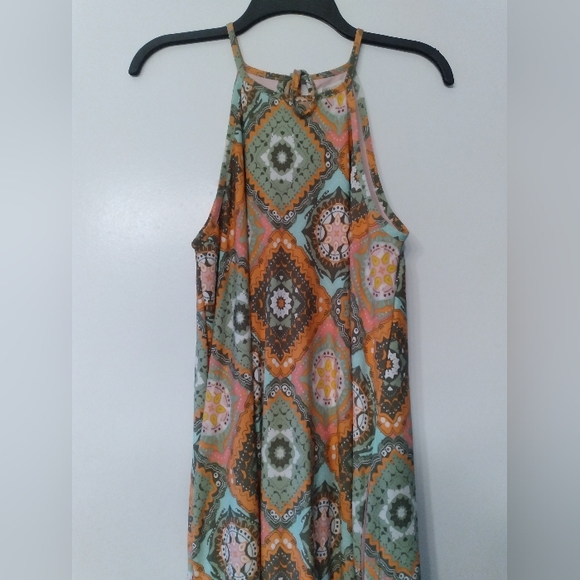 Womens Cato Multicolor Maxi Dress Pockets - Picture 4 of 6